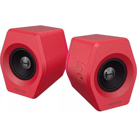 Ασύρματα Ηχεία Υπολογιστή Edifier G2000 RGB 2.0 με RGB Φωτισμό και Bluetooth Ισχύος 32W σε Κόκκινο Χρώμα